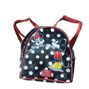 BioWorld Disney Mickey & Minnie Mouse Mini Backpack Clear Polka Dot Collectible
